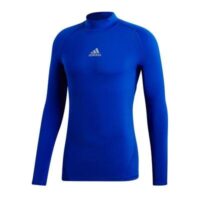 Adidas Mens AlphaSkin Climawarm Thermoactive Turtleneck Shirt - Blue