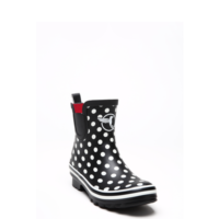 Evercreatures  Black Polka Meadow Wellies