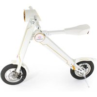 Cruzaa Electric Scooter Racing White with Built-in Speakers & Bluetooth