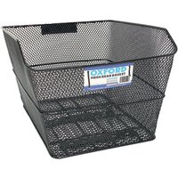 Oxford Oxford BK152 Wire Rear Basket with Fittings - Black