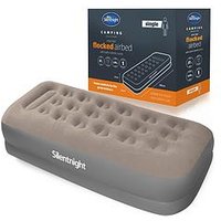 Silentnight Camping Collection Extra Deep Flocked Airbed With Electric Pump - Single