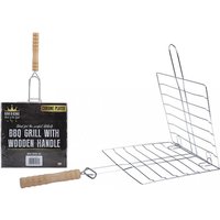 BBQ Grill with Wooden Handle