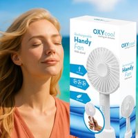 Rechargeable USB Handy Fan with Stand by OXY cool